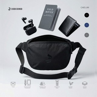 3Second Tas Pinggang Pria Waist Bag Polyester Caelum OL-C061124