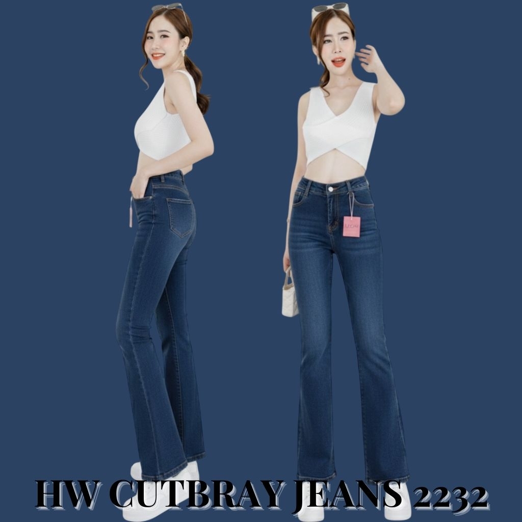 - BANGKOK MEDAN - READY HW CUTBRAY JEANS PANTS 2232 BY REVIEW