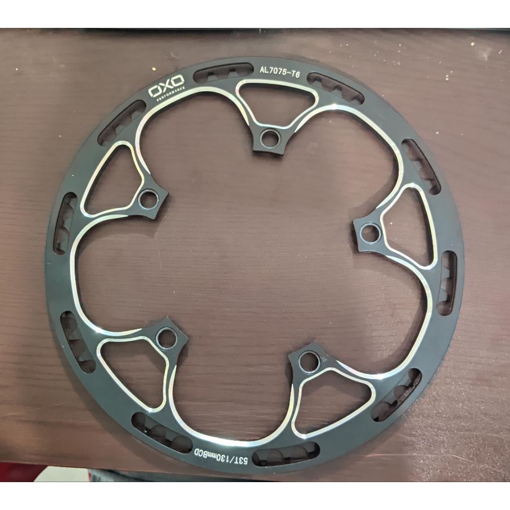 Oxo AL7075-T6 BCD 130 53T โซ่โลหะผสมกว้างแคบกลม