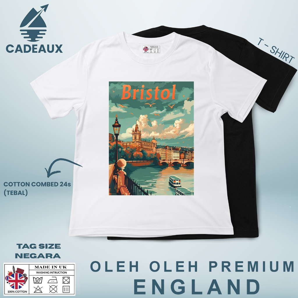 ENGLAND 70 SOUVENIR เสื้อยืดพร้อมแท็ก ASAL INGRRIS Cotton Combed 24s SOUVENIR ของขวัญพรีเมี่ยม