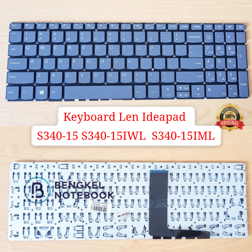 Len Ideapad S340-15IWL S340-15 S340 S340-15API S340-15IML S340-15IIL คีย์บอร์ด