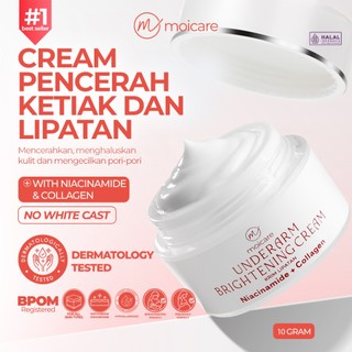 MOICARE Cream Pencerah Pemutih Ketiak Selangkangan Leher Pantat Area Gelap Ekstra Niacinamide & Collagen | Collagen and niacinamide underarm  | cream pemutih ketiak | Pemutih ketiak dan selangkangan | underarm brightening cream