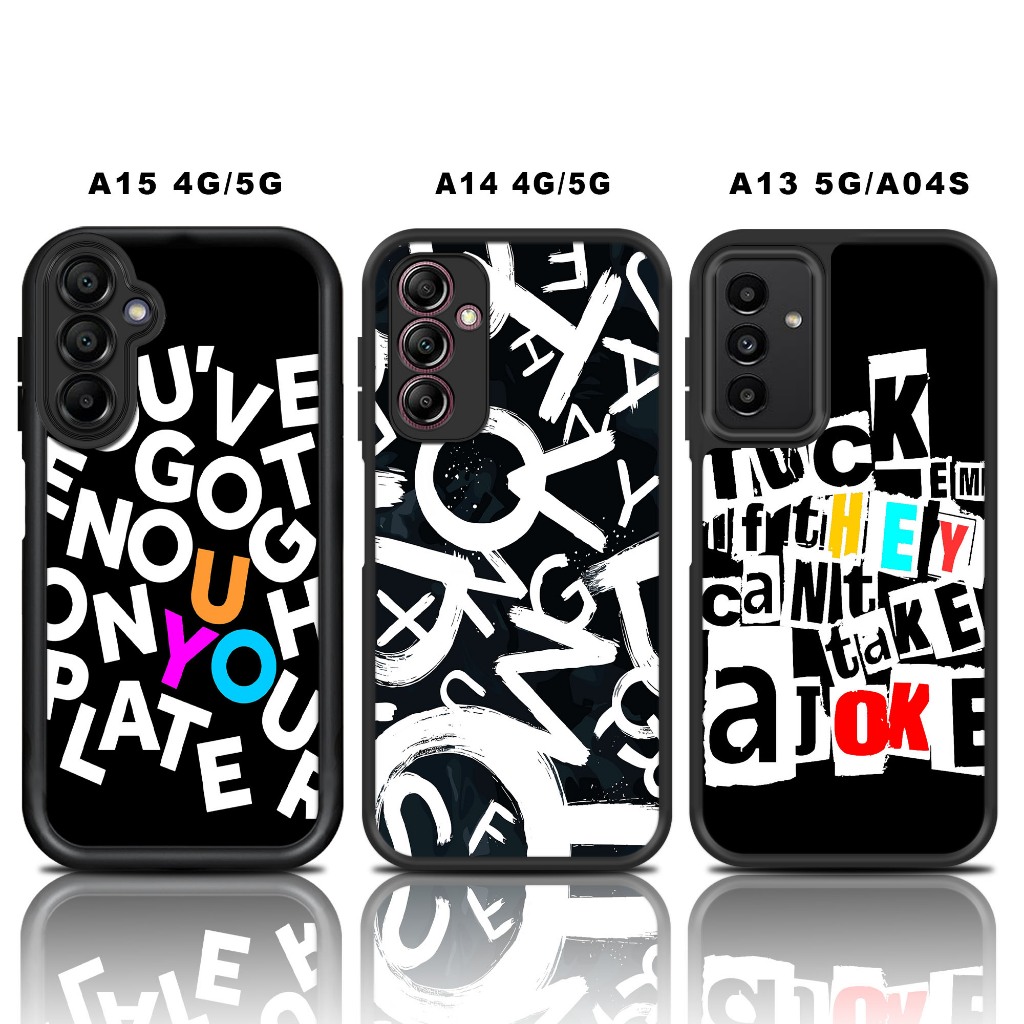 Glossy Softcase SAMSUNG A15 4G 5G A14 4G 5G A13 5G A04SปลอกเคสHpซิลิโคนป้องกันกล้องFONT