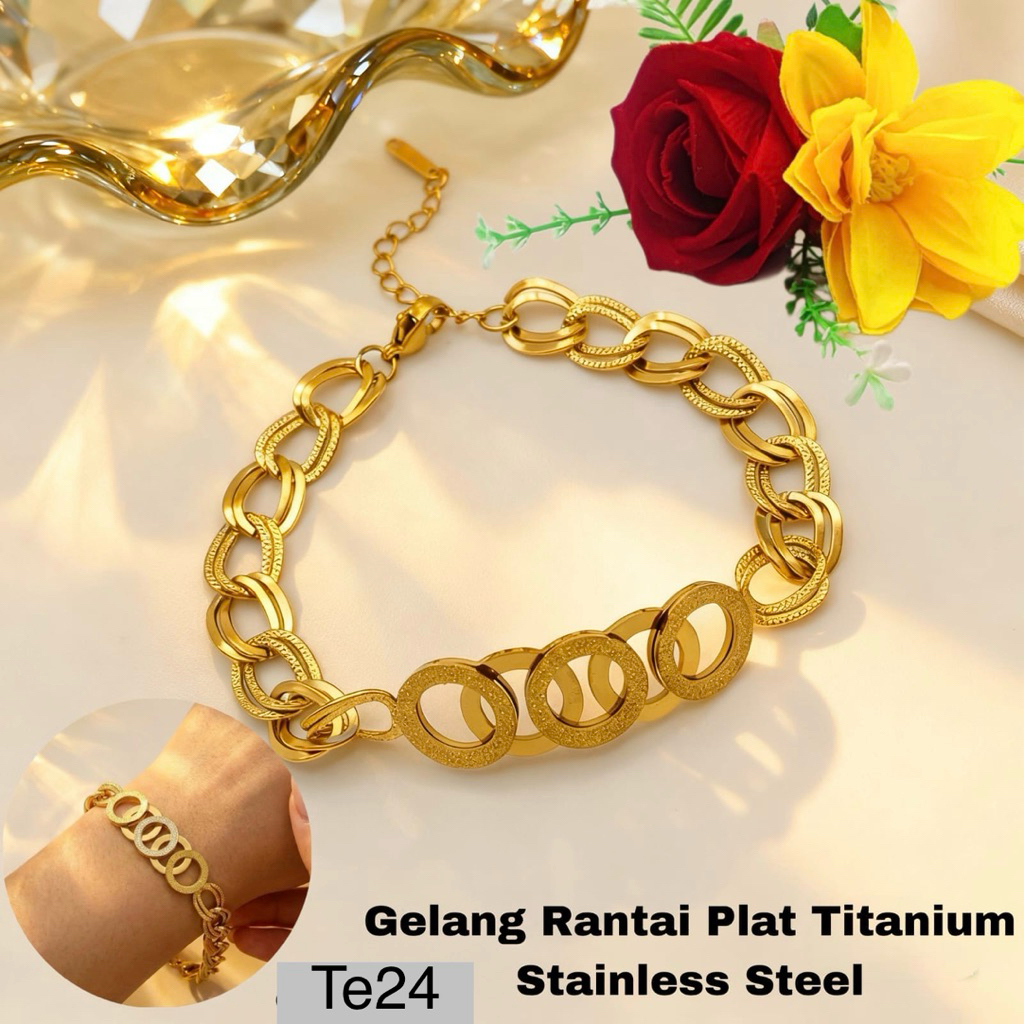 TITANIUM BANGLE BRACELET / TITANIUM WOMENS BRACELET TITANIUM CHAIN DRAWSTRING MODEL TITANIUM สแตนเลส