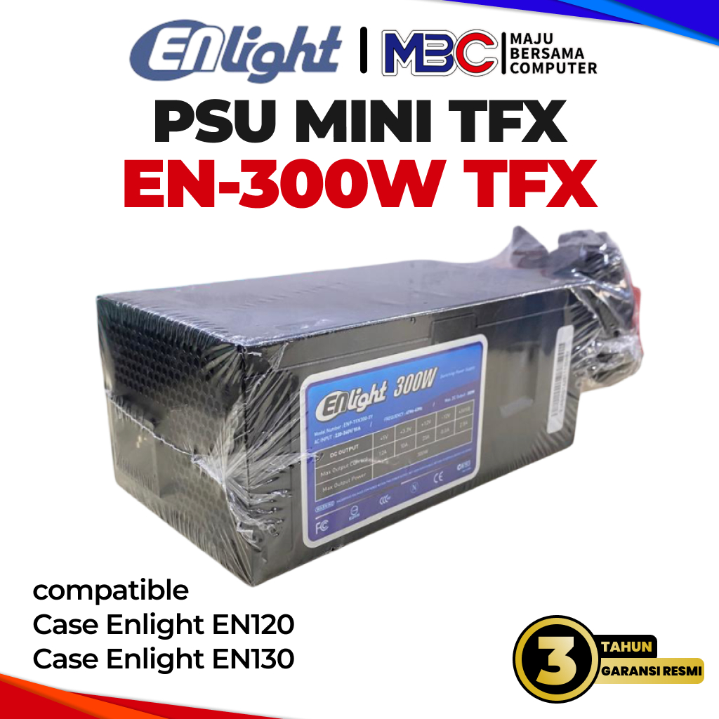 ITX Enlight EN300W TFX 300 Watt Mini PSU - แหล่งจ่ายไฟคอมพิวเตอร์พีซี