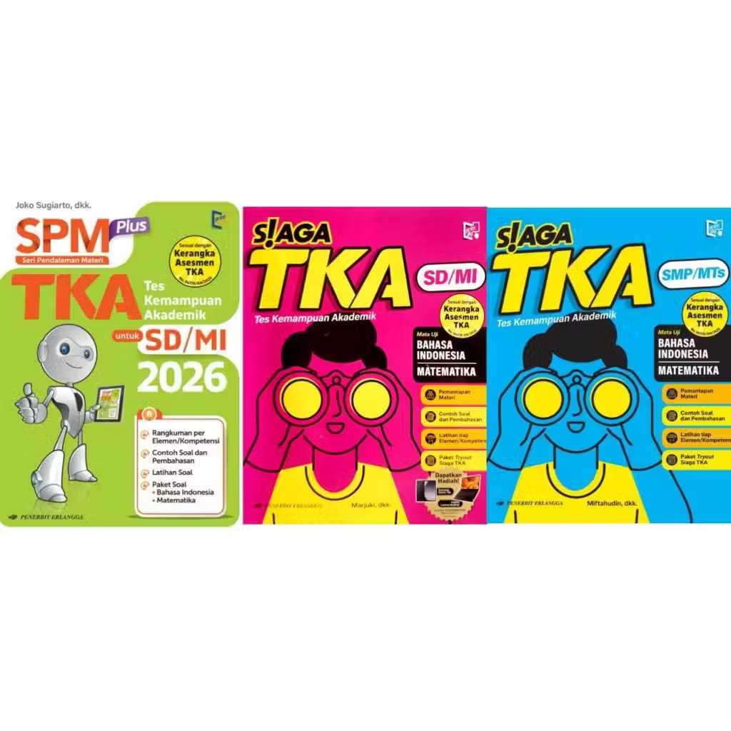 SPM PLUS TKA SD 2026 หนังสือและ SIAGA TKA SD/MI & SMP/MTs RALANGGA