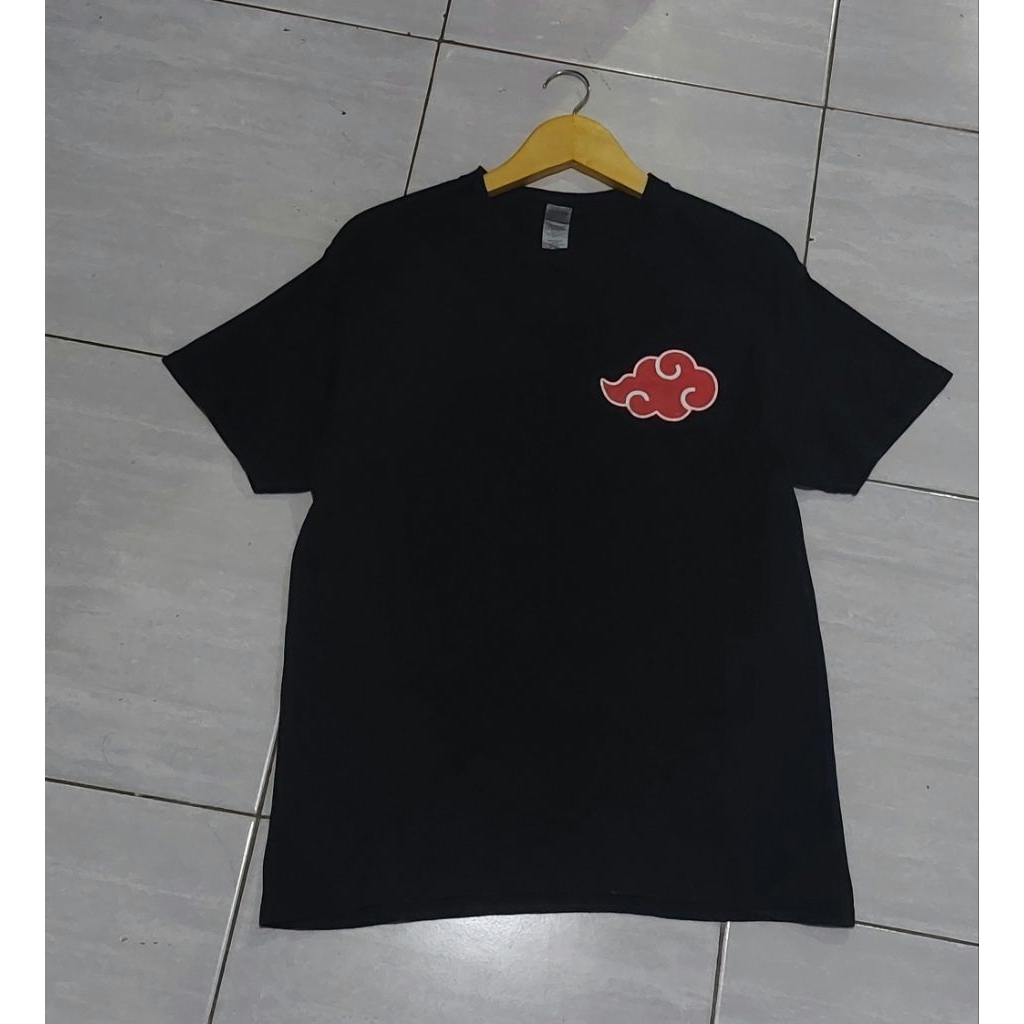 MERAH AKATSUKI ART GILDAN HEAVY COTTON GILDAN AKATSUKI เสื้อยืด GILDAN สีแดง CLOUDS GILDAN เสื้อยืด 