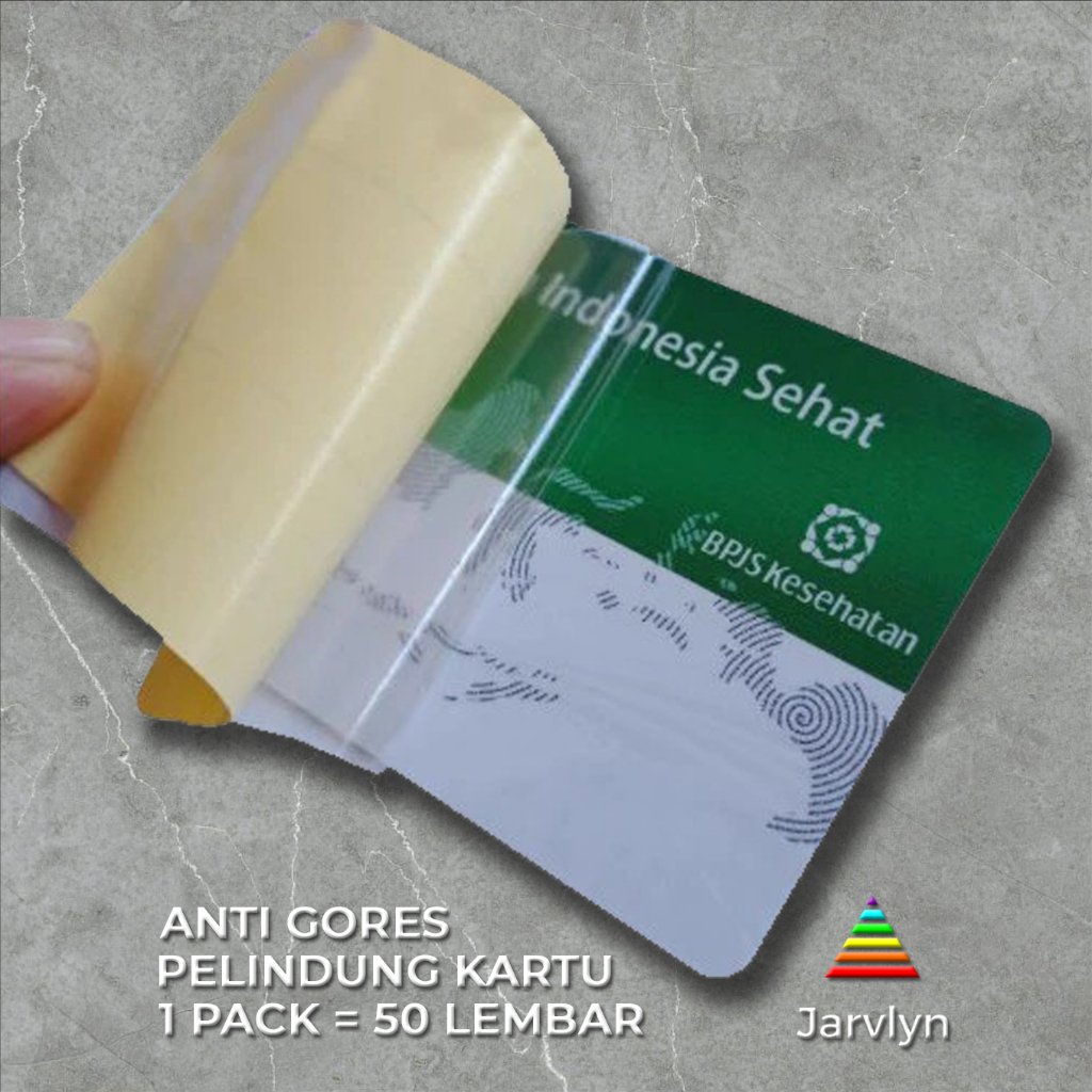 กันรอยการ์ดกันรอย สําหรับ KTP SIM NPWP BPJS 50 แผ่น