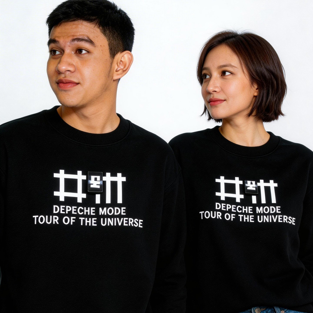 Crewneck Depeche Mode Tour Of The Universe เสื้อสเวตเตอร์ลําลองสําหรับทั้งชายและหญิงผ้าฝ้ายวัสดุขนแก