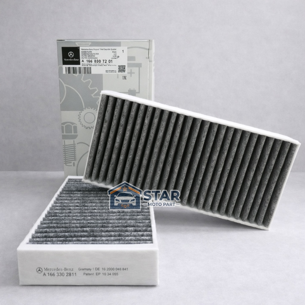 กรอง AC MERCEDES W166 ML250 CDI ML350 ML400 GL GL GL GLS GLE ต้นฉบับ A1668307201