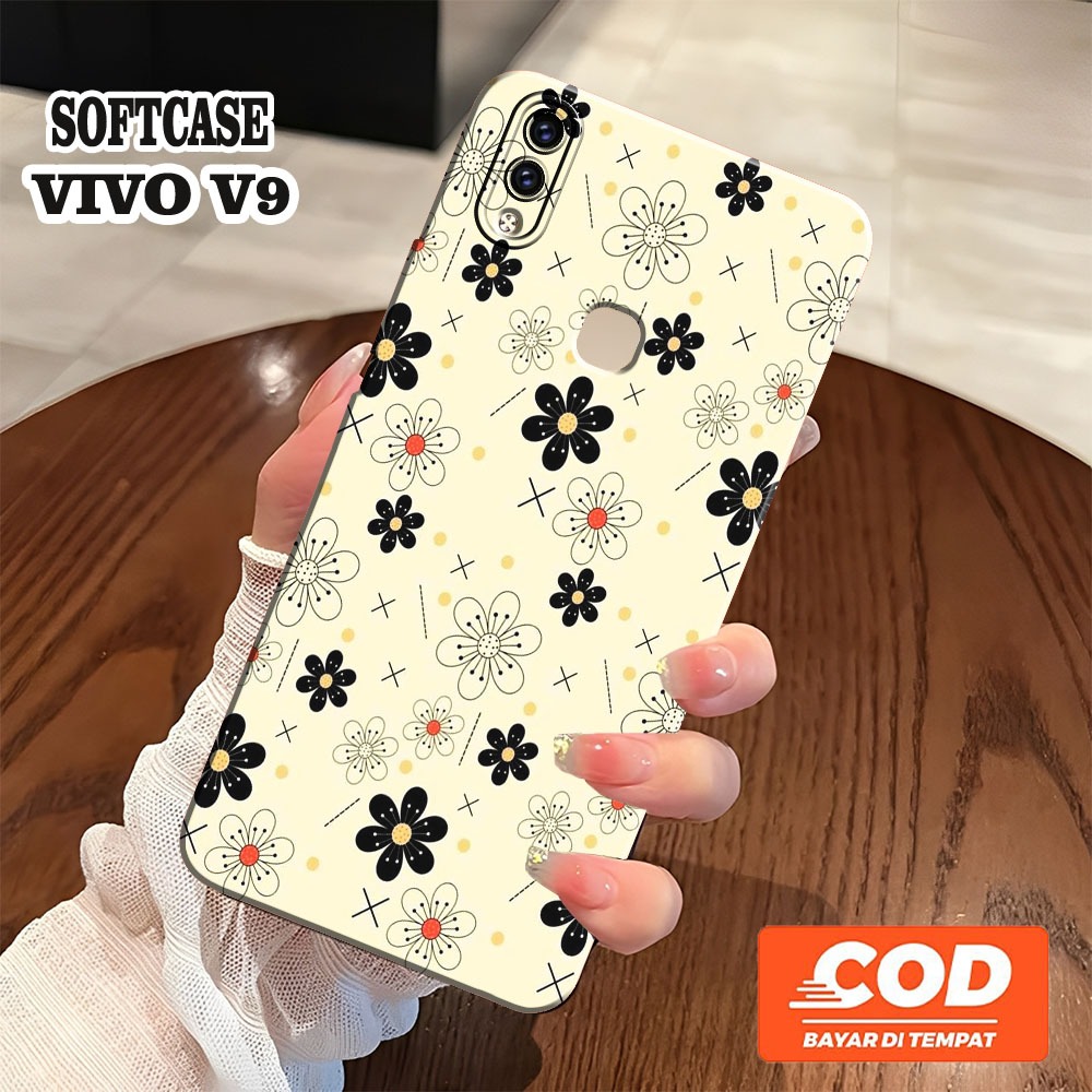 [JBCASE] ใหม่ล่าสุด VIVO V9 / VIVO V9 YOUTH SOFTCASE - Camera Protection - Aesthetic Case - macaroon