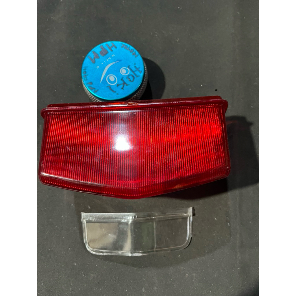 LOKAL MERAH MICA เลนส์แก้ว STOP โคมไฟเบรค BLK BLACK REAR RED RX-K RXKING RX KING RXK ใหม่ 2007 SIMIL