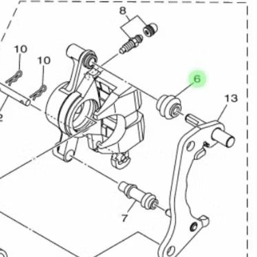 ยาง Caliper ดิสก์เบรกหน้า Caliper หัวหมูแพะ Yamaha Nmax ใหม่ Aerox Aerok Jupiter Mx ใหม่ Vixion NVL 