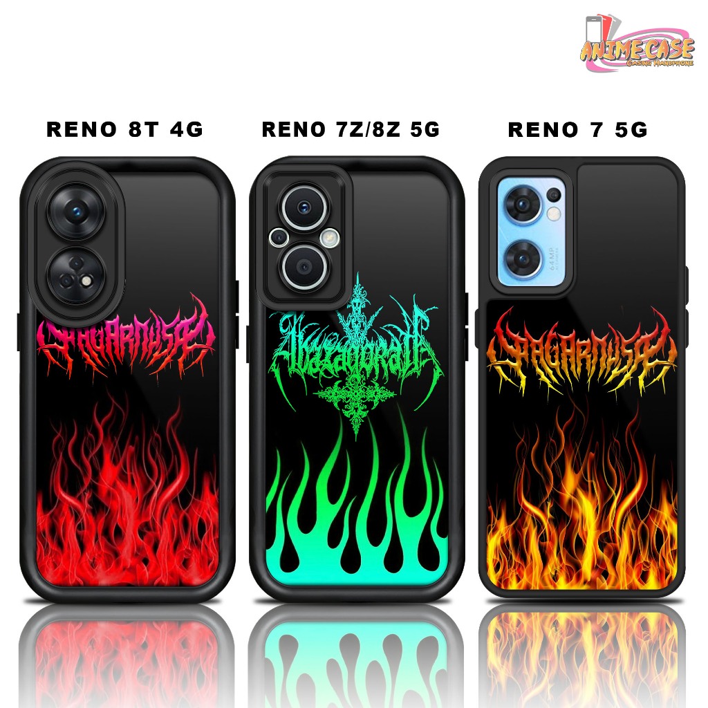 Glossy Softcase OPPO RENO 8T 4G RENO 7Z 8Z 5G RENO 7 5G Casing Case Hp Silicone Camera Protection FI