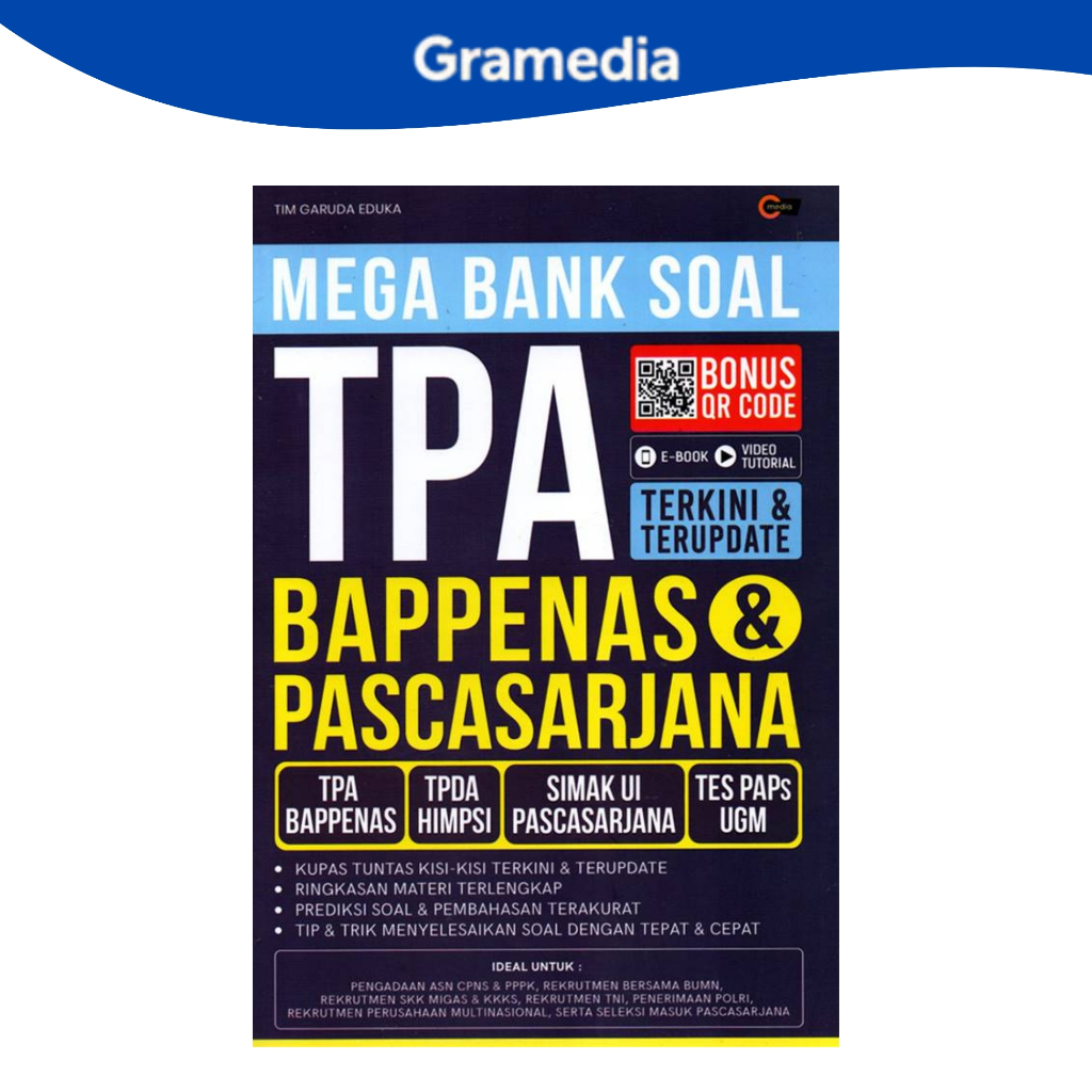 Gramedia Makassar - Mega Bank of Tpa Bappenas & คําถามระดับสูงกว่าปริญญาตรี