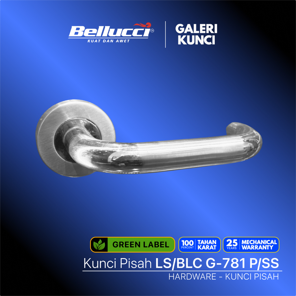 BELLUCCI ชุดล็อคประตูรุ่นแยกสแตนเลส Chrome LS/BLC G-781 P/SS