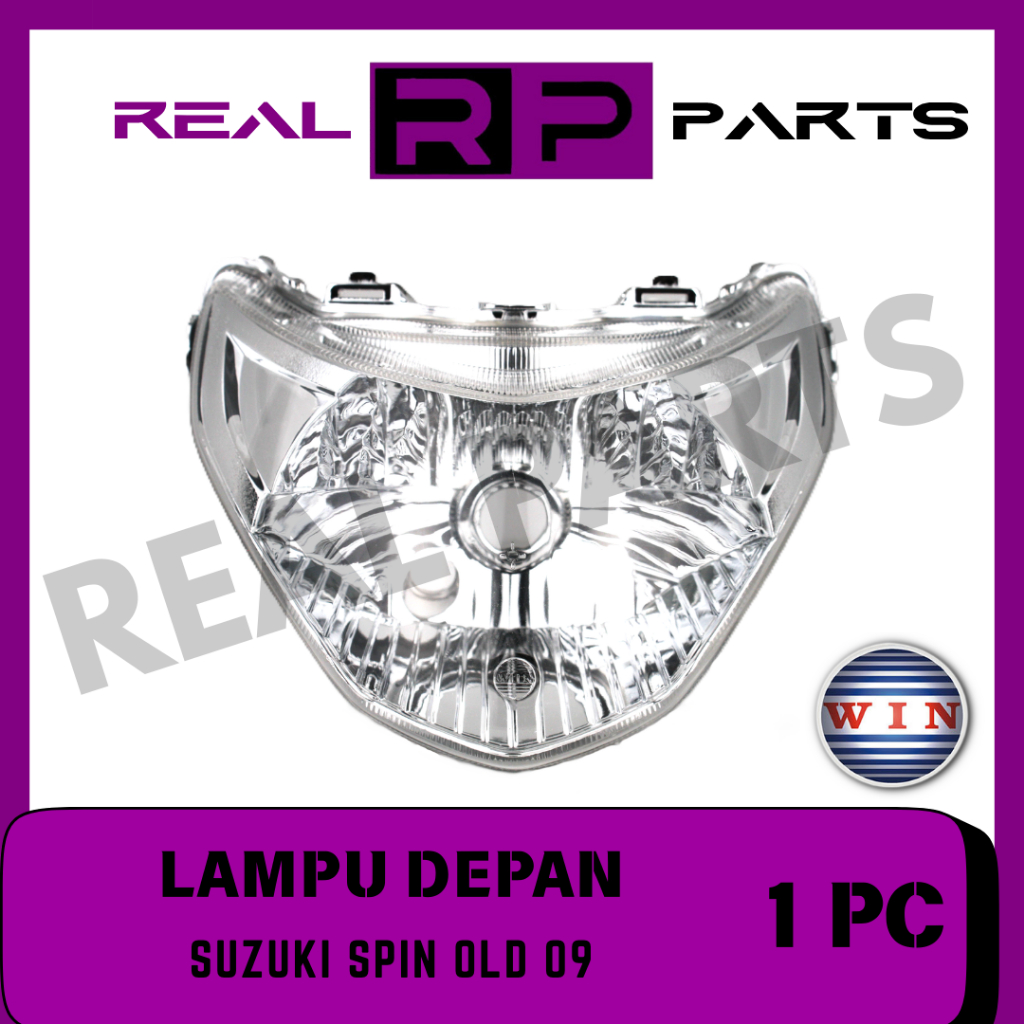 REAL-PARTS/WIN-FRONT LAMP/REFLECTTOR/HEADLAMP/HEADLIGHT/MOTORCYCLE/SUZUKI/SPIN-09-OLD/OLD/2009-100/G