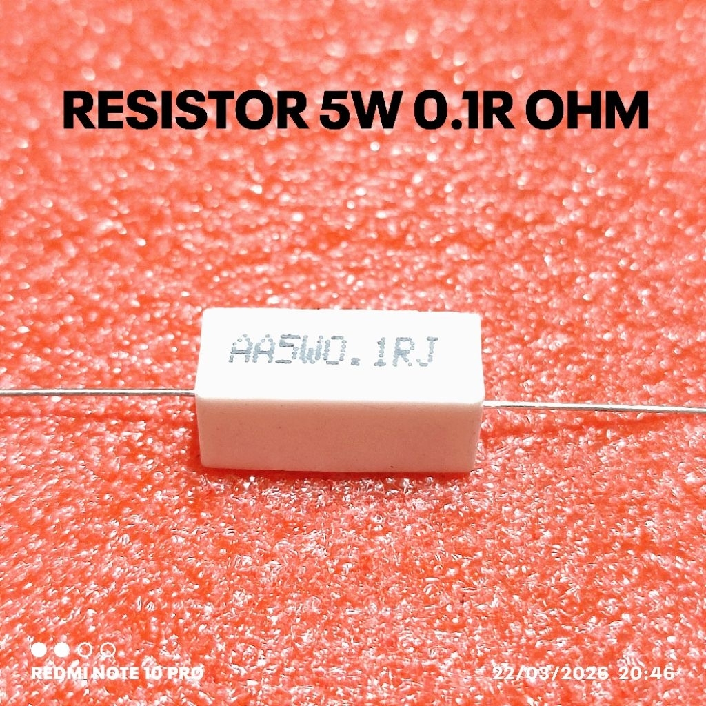 5W 5WATT 0R1 0.1R 0.1 OHM ROHS CHALK RESISTOR