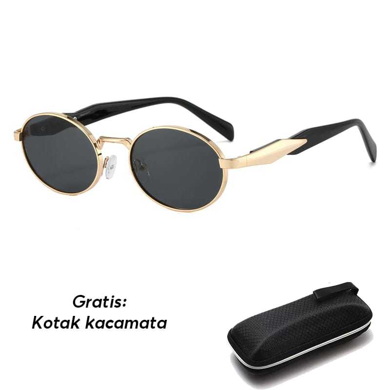 แว่นกันแดด Retro Ellips ดั้งเดิมสําหรับผู้ชายและผู้หญิงป้องกันรังสียูวี (ซม.)