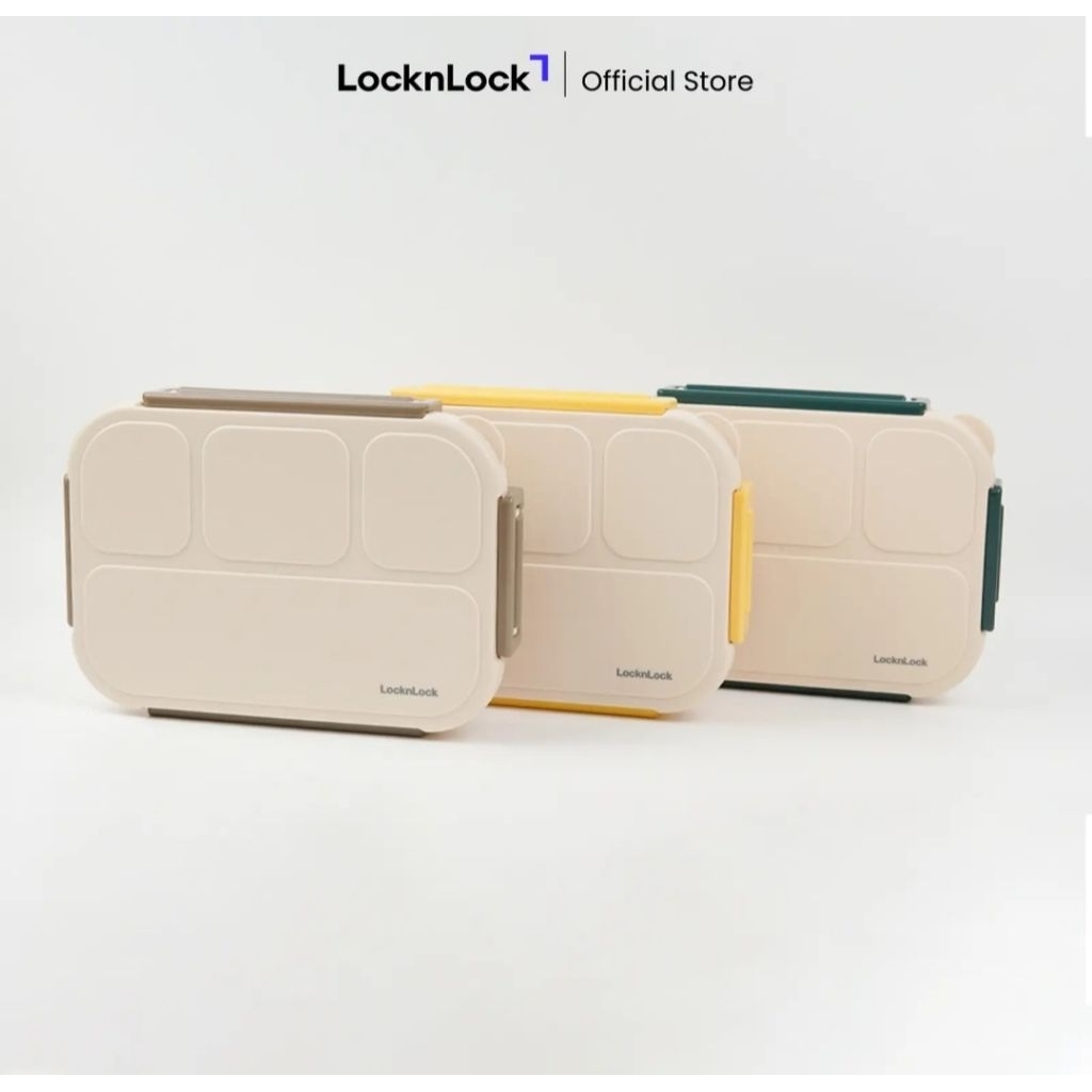 กล่องข้าวแบ่ง To-Go กล่องข้าว 4 ส่วน 1000ml LOCKNLOCK - LCB951 Lock & Lock 1L กล่องข้าวทํางาน - กล่อ