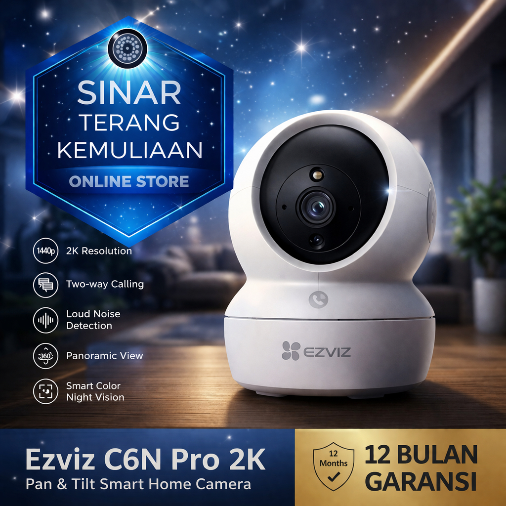 กล้องไร้สาย WIFI EZVIZ INDOOR C6N 2K (3MP)