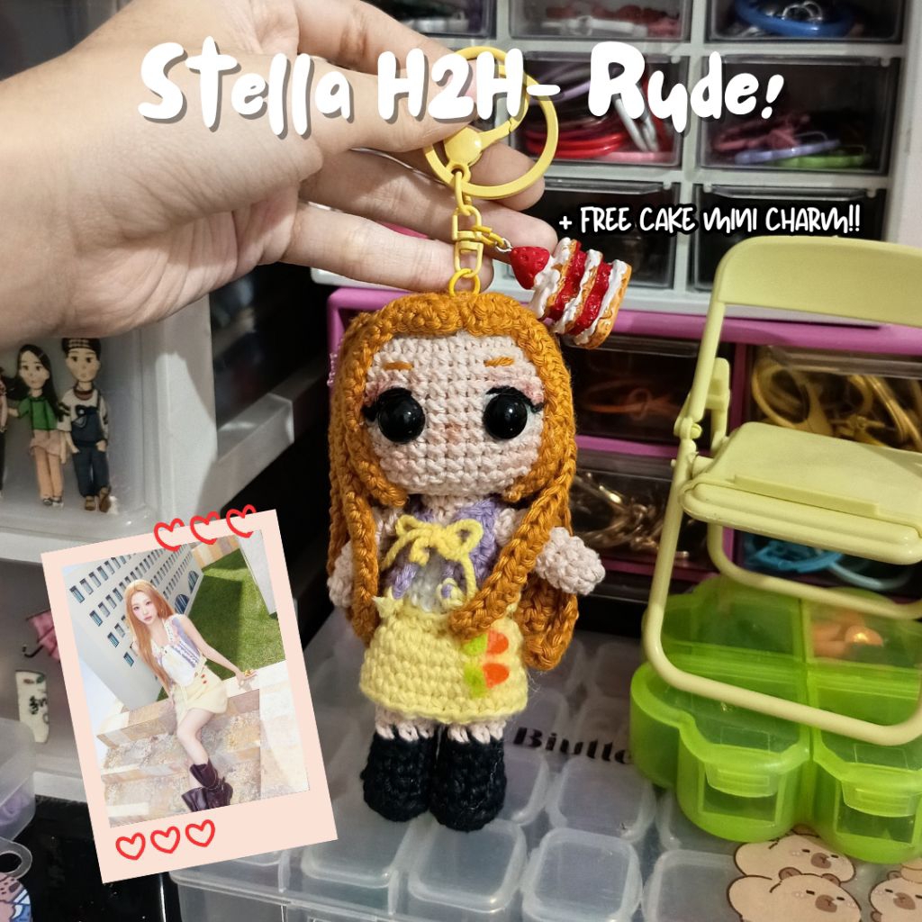 STELLA H2H / HEARTS2HEARTS / STELLA H2H CROCHET AMIGURUMI DOLL / H2H PHOTOCARD / H2H ALBUM