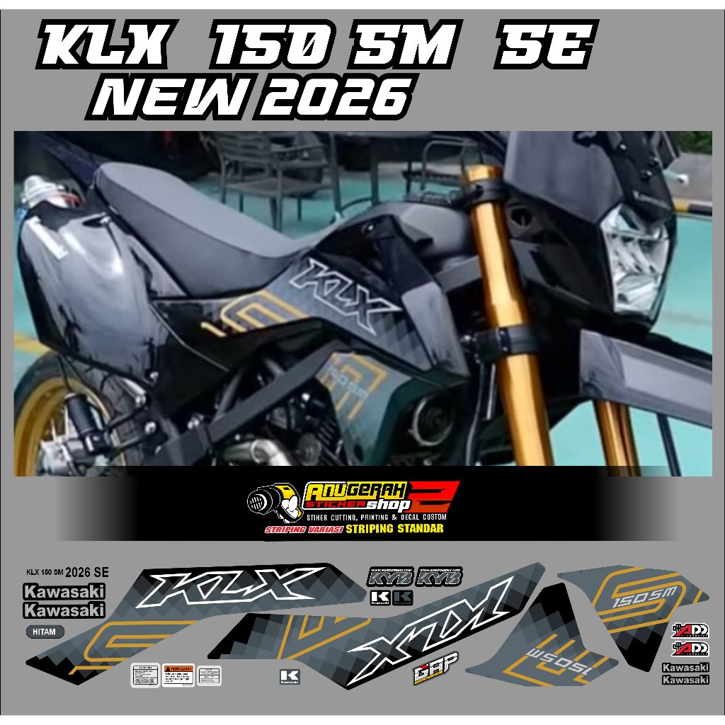 KLX 150 sm, List Striping KLX 150 SM ใหม่ 2026