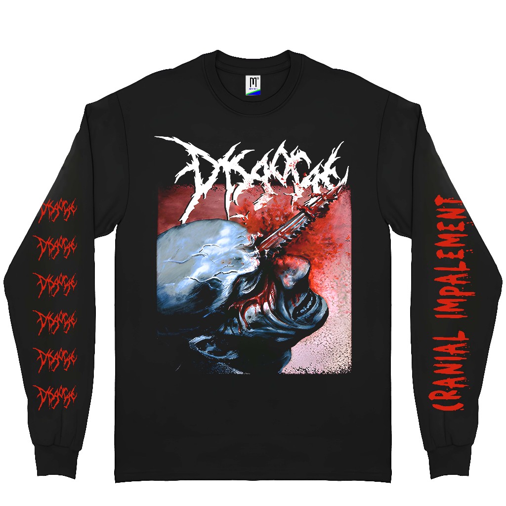 เสื้อยืดแขนยาว DISGORGE - Cranial Impalement | เสื้อยืดเพลง | เสื้อยืดวงดนตรี | โลหะโลหะ | พังค์ พังค์ |