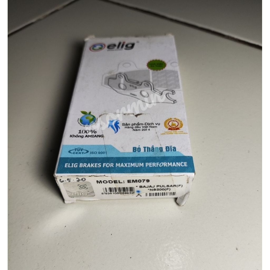 ผ้าเบรคหน้า elig 200ns ns200 pulsar bajaj