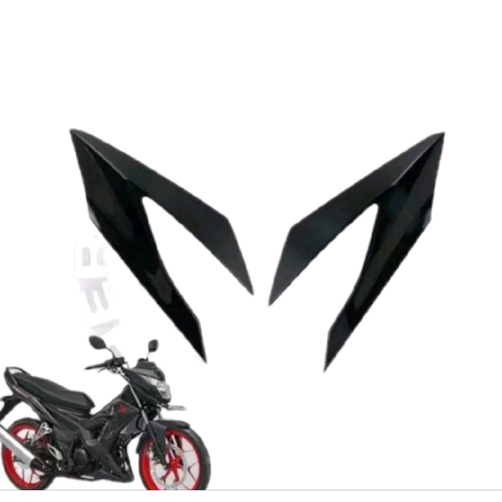 หูหู LR Cowl Honda Rs 150 Sonic 150R K56 สีดําเงา