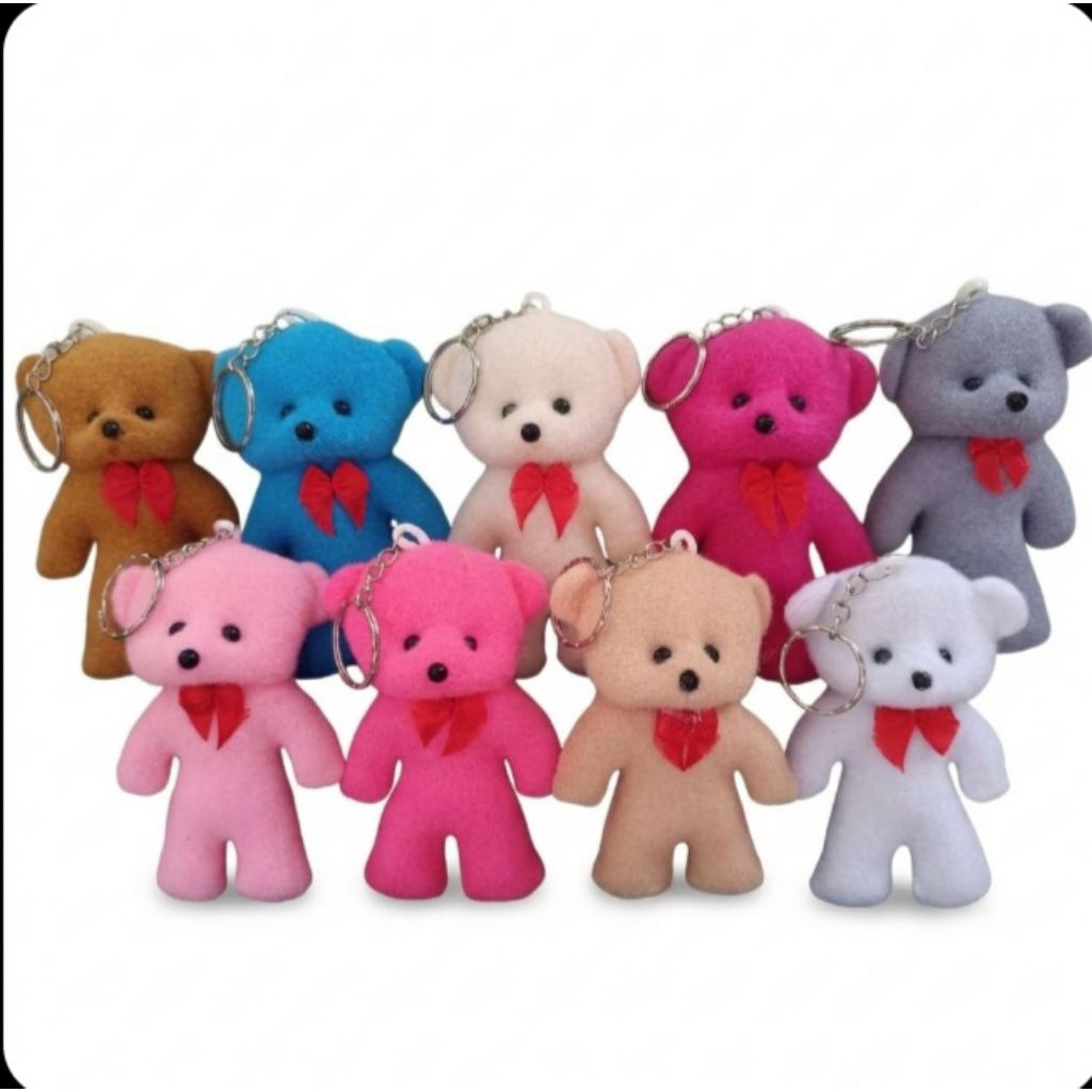GANTUNGAN 10 CM TEDDY BEAR KEYCHAIN / LARGE TEDDY BEAR BAG KEYCHAIN