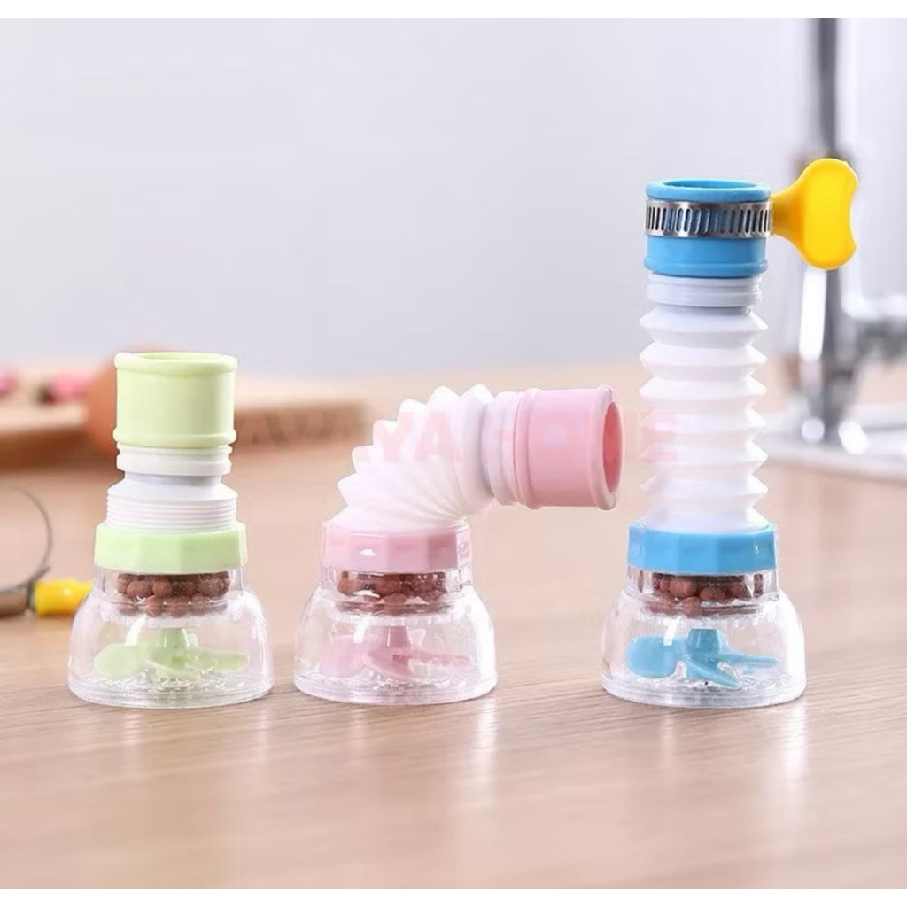 FLEXIBLE WATER TAP FILTER / WATER TAP FILTER ANTI-SPLASH เครื่องกรองน้ําสามารถทําน้ํามากกว่า DERAS B