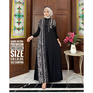 NEW KUALITAS TERPERCAYA BATIK PELANGI( S M L XL XXL ) Gamis Twill Rayon Premium Gamis Twill Ori Pekalongan Gamis Twill Jumbo