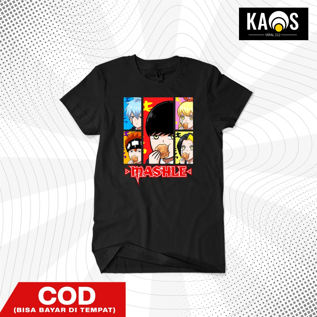 เสื้อยืดอนิเมะ Mash Burntedead Mashle - เสื้อยืดอนิเมะมังงะ เสื้อยืด Wibu ของญี่ปุ่น