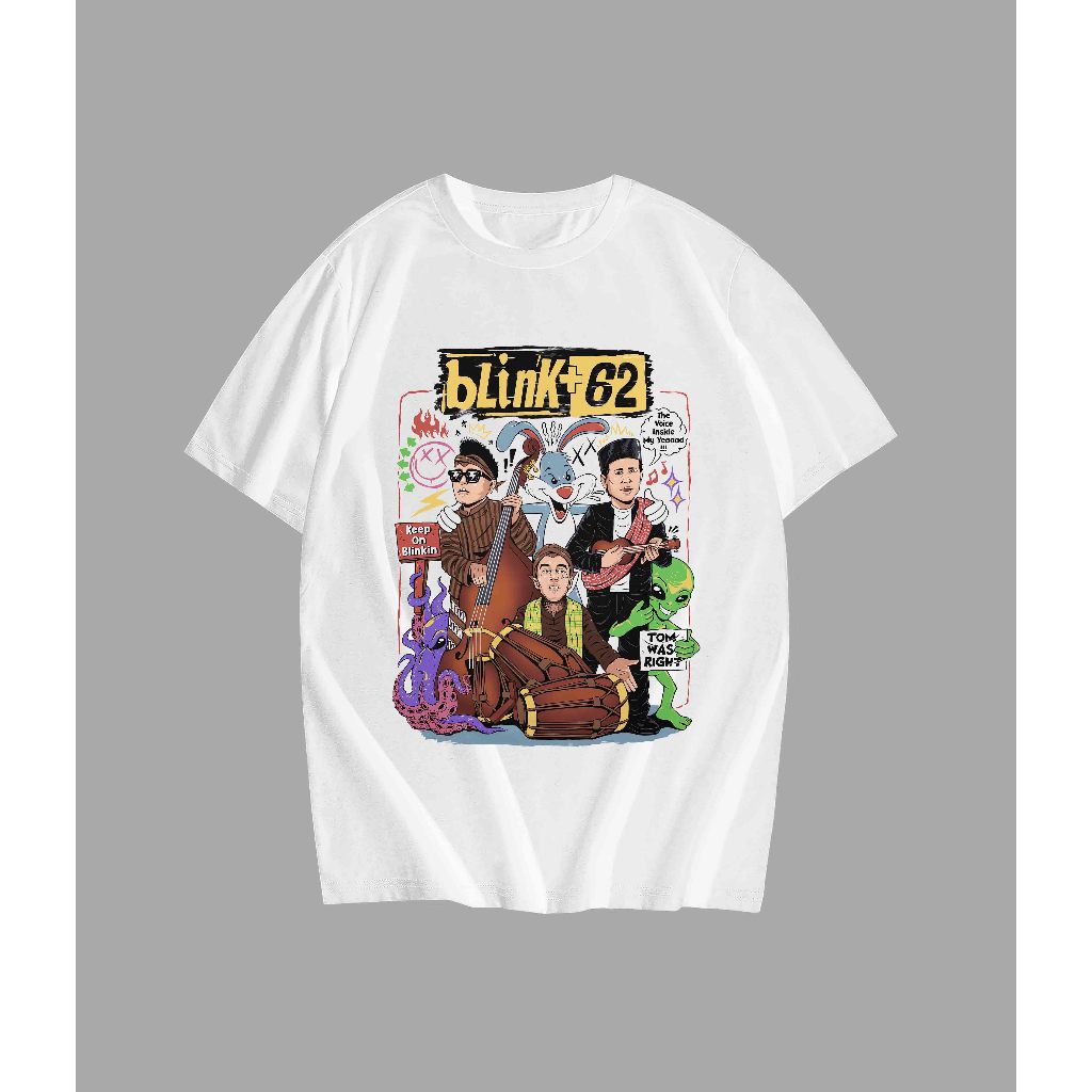 เสื้อยืด Blink +62 Blink-182 Spoof