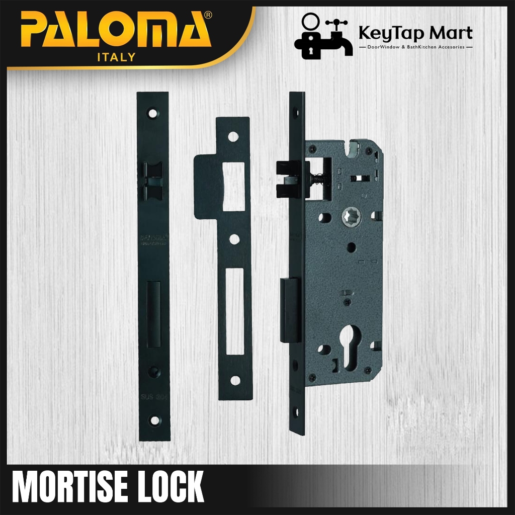 Mortise Lock PALOMA MLP 328 MLP SPR 40 BLACK Lockcase Swing Body Lock