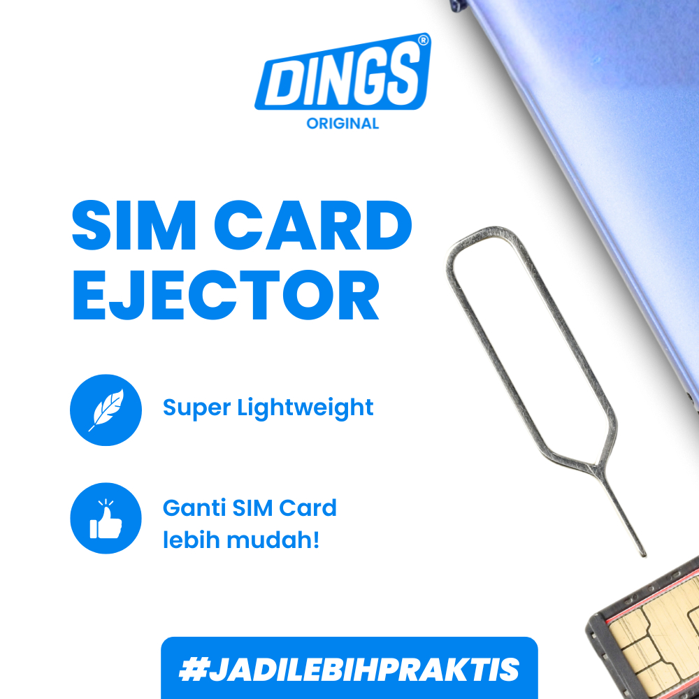 DINGS ORIGINAL Sim Card Ejector Universal HP Card Slot Opener Pin - SIM Ejector