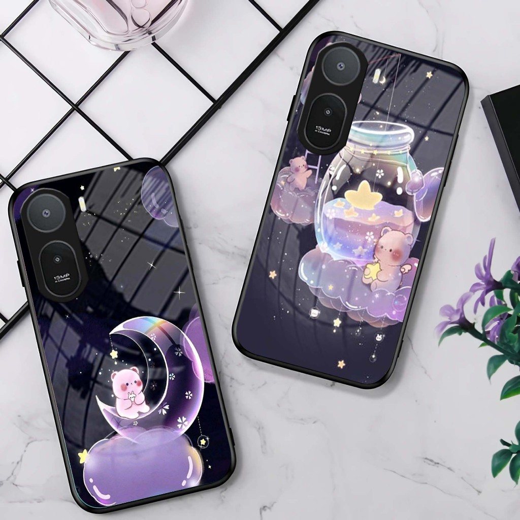 HP MG08 Softcase Glass สําหรับ Redmi A7 PRO - Poco C85X เคสโทรศัพท์ - Redmi A7 PRO ชาร์จโทรศัพท์ - P
