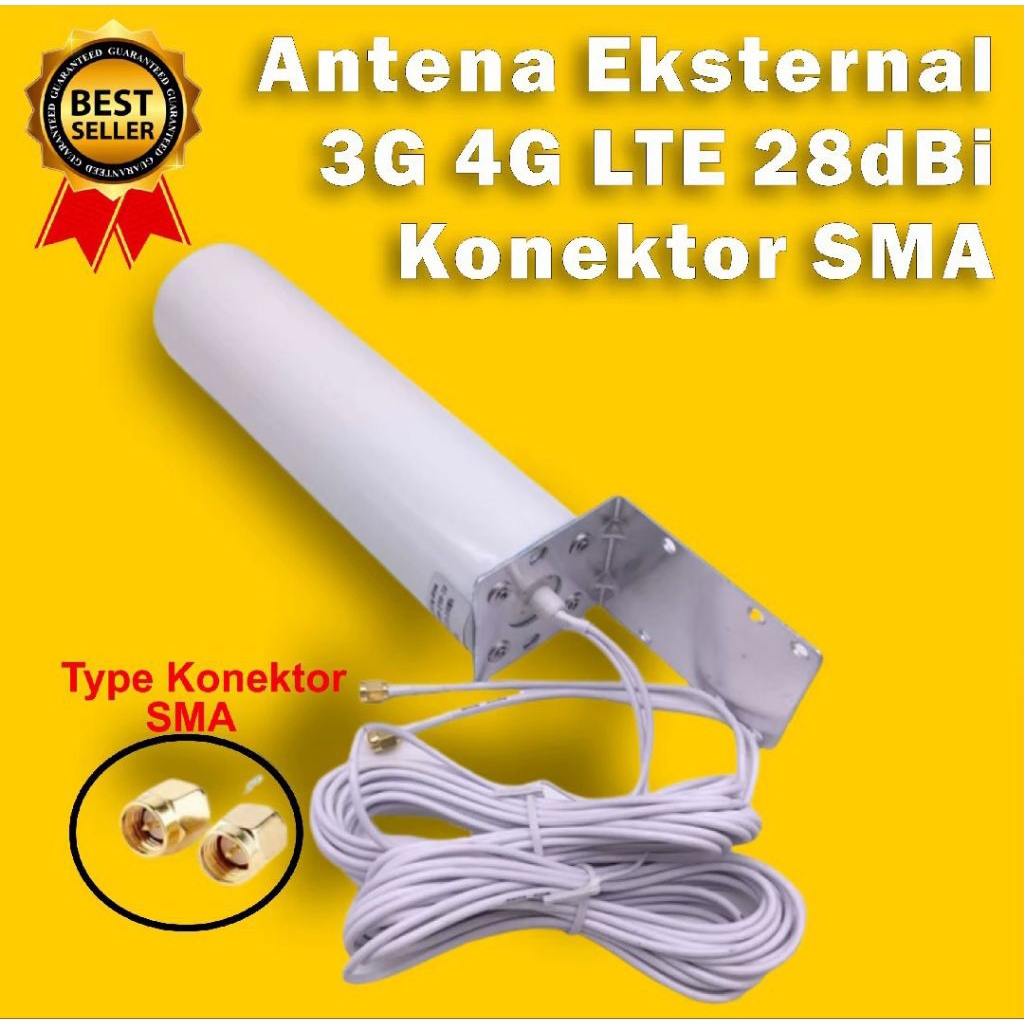 4G LTE 28dBi เสาอากาศภายนอกสองตัวเชื่อมต่อ SMA ชายเครื่องมือเครื่องขยายเสียงภายนอกสําหรับ modem 4GLT