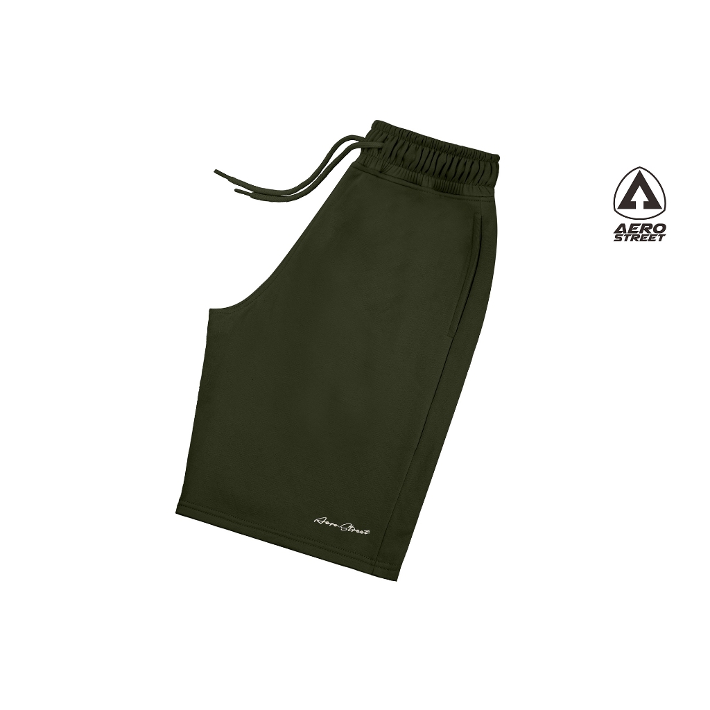 HIJAU Aerostreet Jogger Shorts Madava Army Green Jogger Pants EBAAA