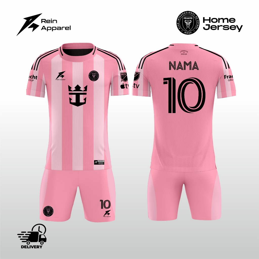 เสื้อฟุตบอล Inter Miami Milano Premium หมายเลขชื่อและหลังแบบกําหนดเองฟรีล่าสุด