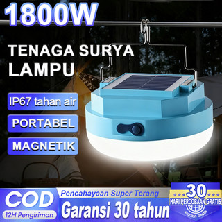 [Garansi 30 tahun] Lampu Emergency Lampu Darurat Gantung Solar Panel Camping Lampu LED Tenaga Surya 1500W Tahan Air Luar Ruangan – Cocok untuk Tenda & Ruang Darurat