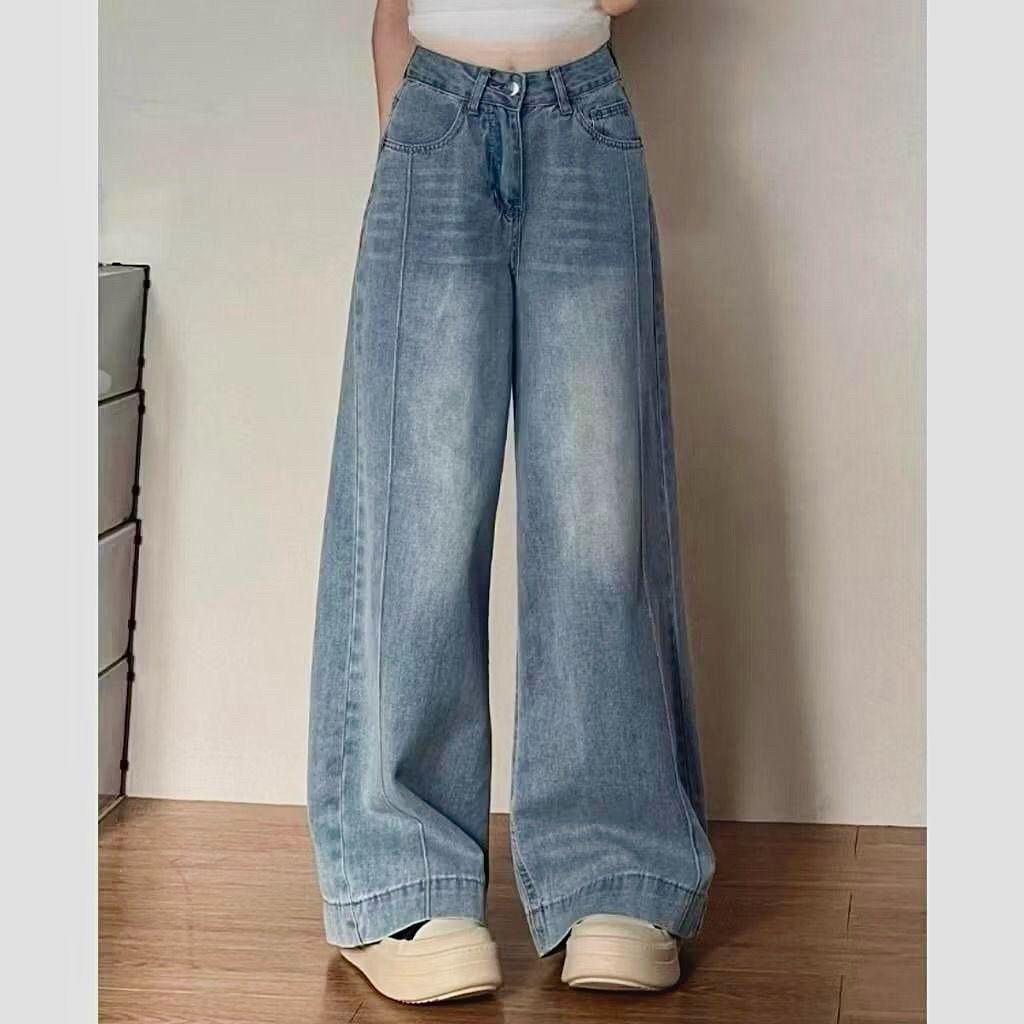 Yoyo Highwaist Baggy Jeans Hangover Women - Loose Jeans Culottes Pants Baggy Highwaist Women Jeans