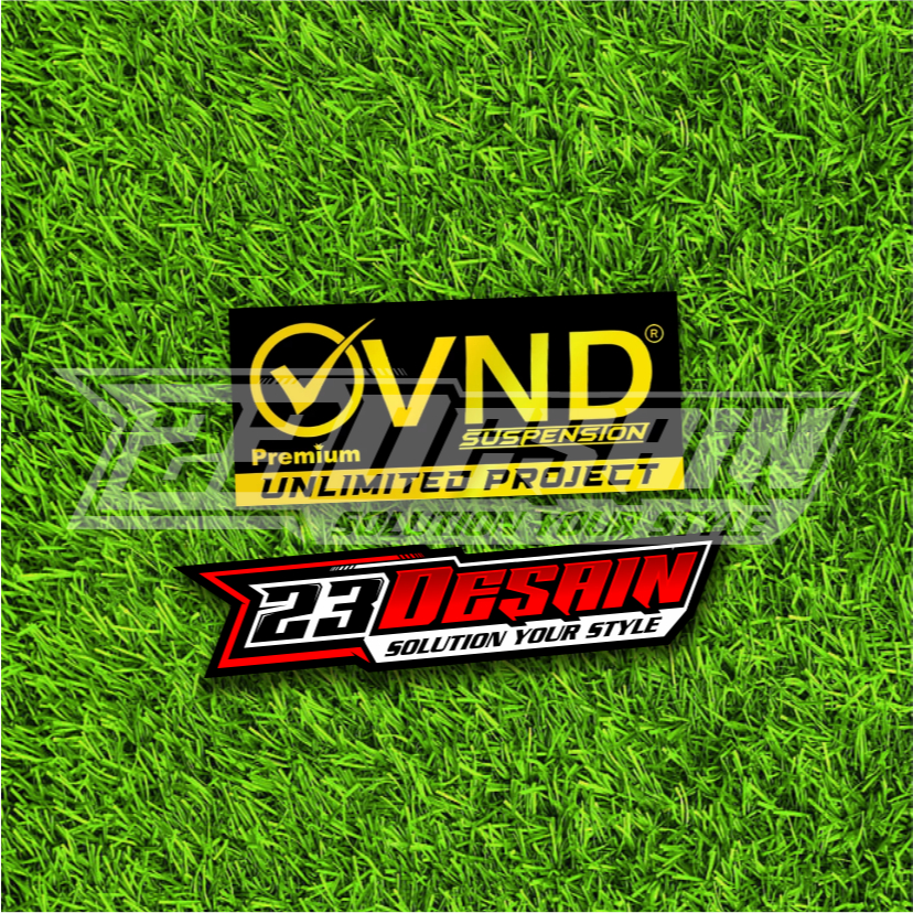 VND SUSPENSION สติ๊กเกอร์พรีเมี่ยม VND สติ๊กเกอร์สีดําทอง