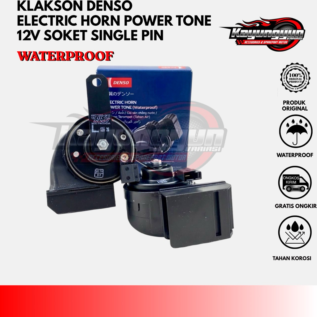 DENSO KEONG กันน้ํา 12V ORIGINAL SINGLE PIN SOCKET PNP สําหรับ TOYOTA และ DAIHATSU CARS