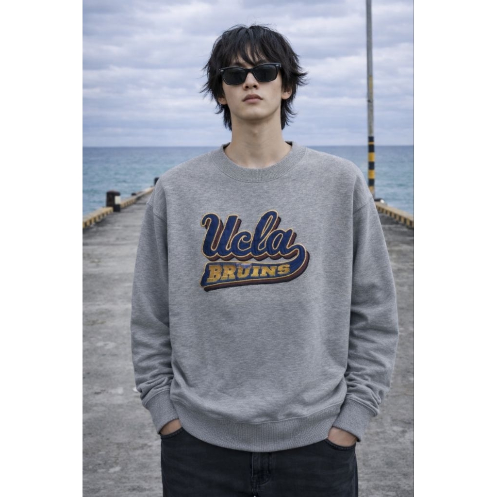 (VTG) Crewneck / Sweatshirt UCL4 BRU1NS 0R1l Size M oversize fit L (P68 x L66)