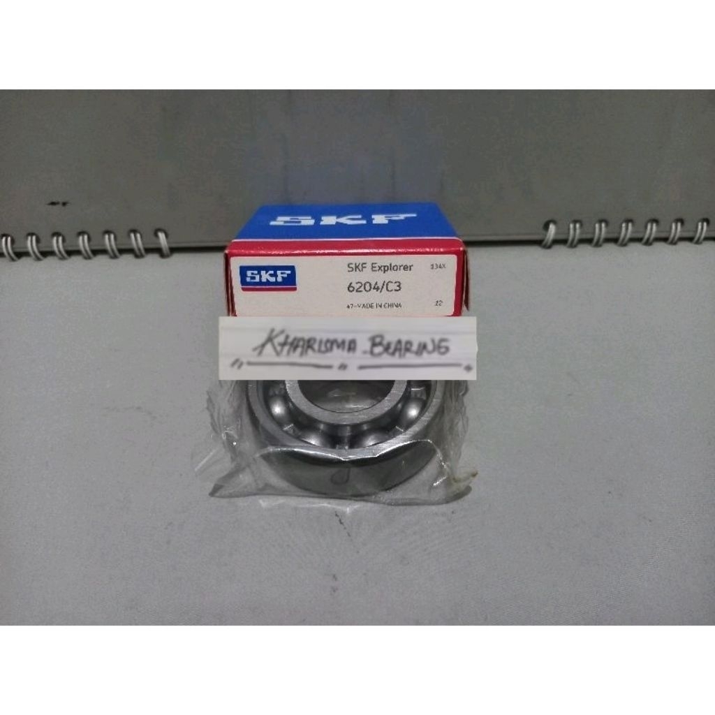 แบริ่ง 6204 C3 Skf 20x47x14 มม. เดิม