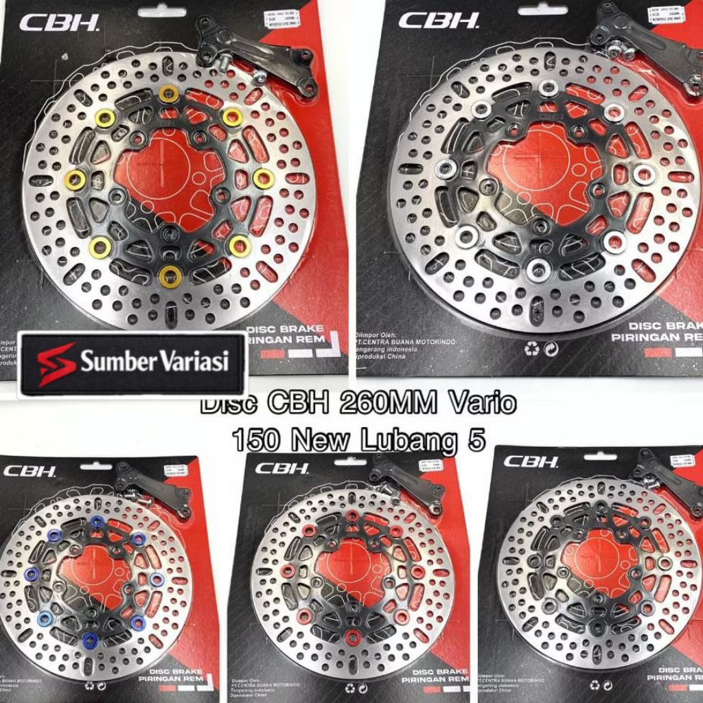 แผ่นหน้า CBH ดั้งเดิม Vario 125 150 ใหม่ 5 หลุม Plus วงเล็บกลม