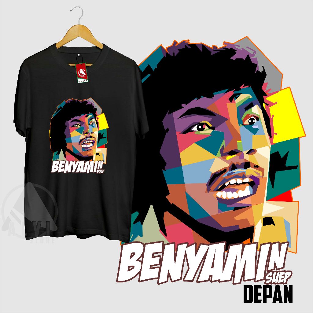 Benyamin sep cotton cushing 30s เสื้อยืด distro นุ่ม เท่ ศิลปิน betawi