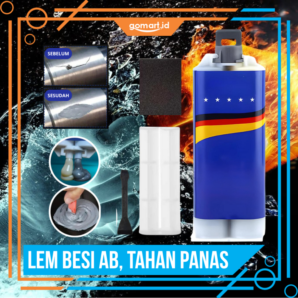 AB กาวเหล็กทนความร้อนที่แข็งแกร่งเป็นพิเศษ 50ml - กาวโลหะทนความร้อน AB 50ml - กาว AB 50ml